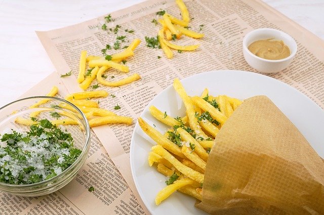 Image of french fries and dipping sauce - Ashley B Morgan